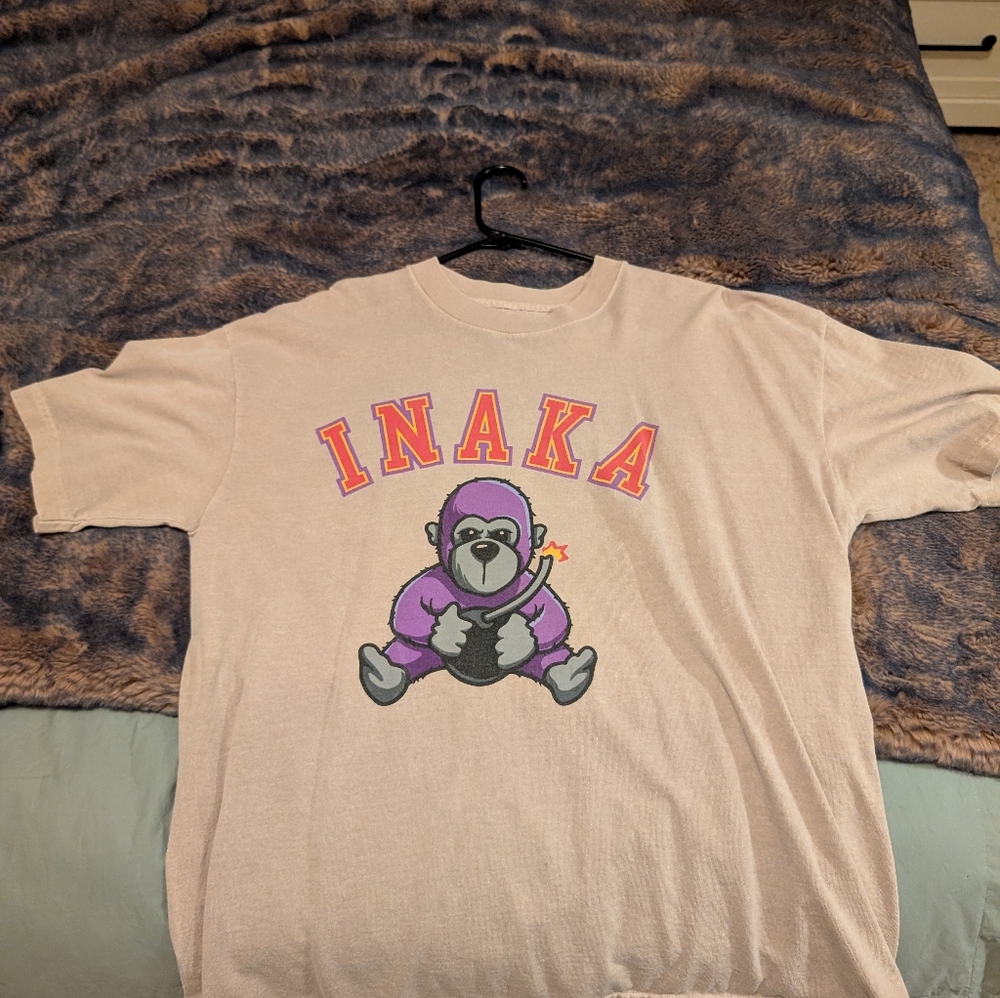 Inaka Power Purple Gorilla Tee - Cream